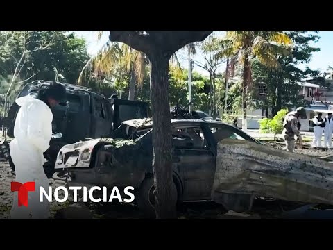 Investigan como terrorismo la explosión de un carro bomba en Michoacán | Noticias Telemundo