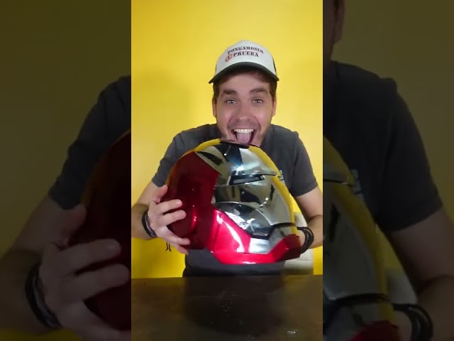 Vídeo relacionado con Casco Iron Hero MK 5 Edición Negra para Hombre - Edición de Colección 1:1 con Voz, Touch y Control Remoto, Luces LED en los Ojos y Efectos de Sonido Realistas - Regalo para Cosplay y Exhibición para
