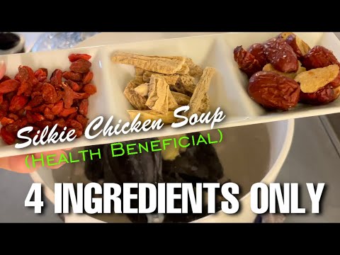 4 ingredients only l Silky Chicken Soup | Black Chicken Soup | Health Beneficial Chinese Herbal Soup