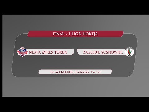 Nesta Mires Toruń - Zagłębie Sosnowiec | 2 mecz finału I ligi hokeja