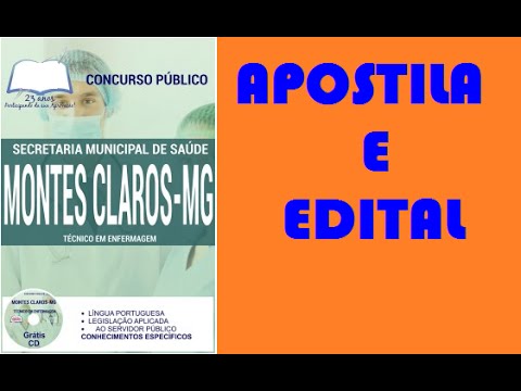 Edital e Apostila Secretaria Municipal de Saúde de Montes Claros MG