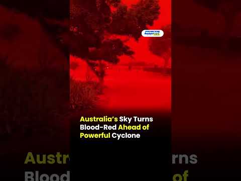 Australia Sky Turns Blood-Red | Ahead of Cyclone Narelle | Shocking Viral Weather Phenomenon