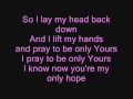 A walk to remember Only hope lyrics 