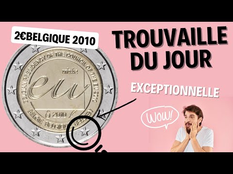 une trouvaille excepcionalnele aujourd'hui une pièce de 2 EUROS Belge