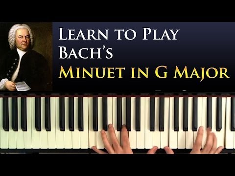 Learn to Play: Bach's Minuet in G Major (Beginner Piano Lesson)