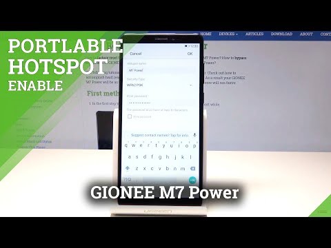 How to Turn On Portable Hotspot on GIONEE M7 Power - Share Network