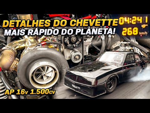 Details of the fastest Chevette on the planet! 1,500hp 16v AP engine with 5kg of boost.