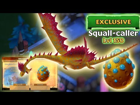Squall-caller (Dreadfall Feast of Fear Egg Reward) Max Level 150 Titan Mode | Dragons: Rise of Berk