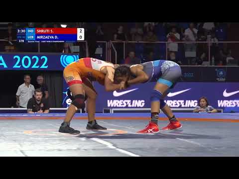SHRUTI S. (IND) VS MIRZAEVA D. (UZB) | WW 46KG | CADET WORLD CHAMPIONSHIP 2022 |