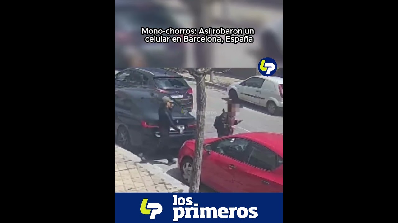 Mono-chorros: Así robaron un celular en Barcelona, España