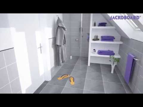 JACKOBOARD afløbsplade, aflang - Niveaufrie badeelementer til et kreativt badeværelses design