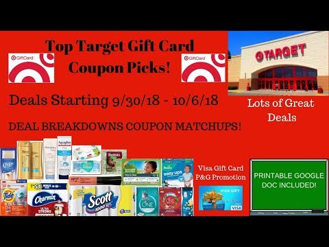 Target Coupon Deals Starting 9/30/18~Gift Card Promo Picks~Target Walkthrough~Lots of Great Deals❤️ Video