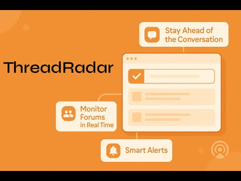 ThreadRadar video preview