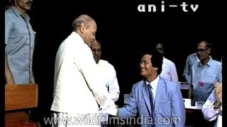 P. V. Narasimha Rao, 9th Prime Minister of India, gets sworn in