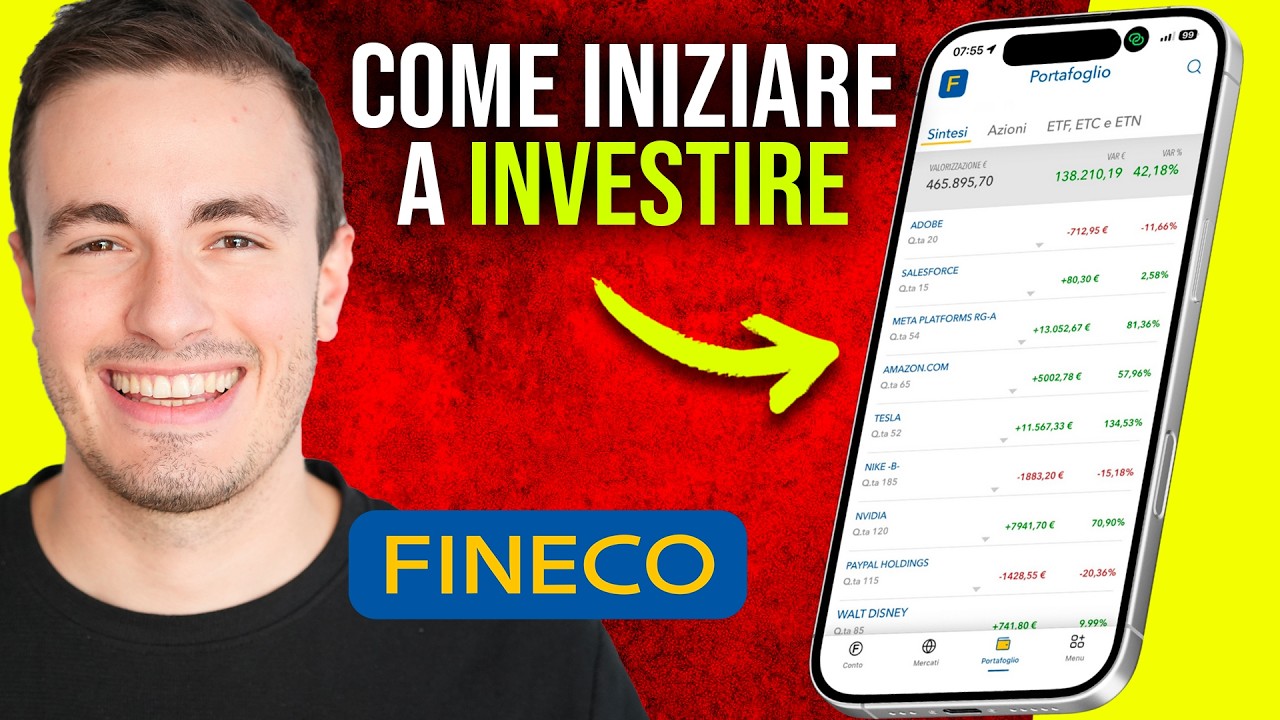 OLTRE 400.000€ INVESTITI: come si può INIZIARE ad INVESTIRE con Fineco? | Tutorial