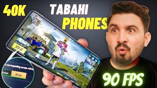 Top 5 Tabahi Gaming Phones for 90Fps & 60Fps Pubg 🔥 - April 2024