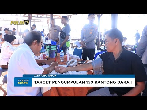 POLDA PAPUA GELAR DONOR DARAH DALAM RANGKA PERINGATI HARI BHAYANGKARA KE-79