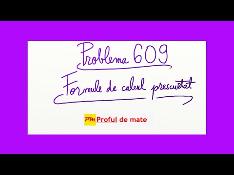 Problema 609: Formule de calcul prescurtat #profuldemate2020 #Bacalaureat #Evaluare #Națională #mate