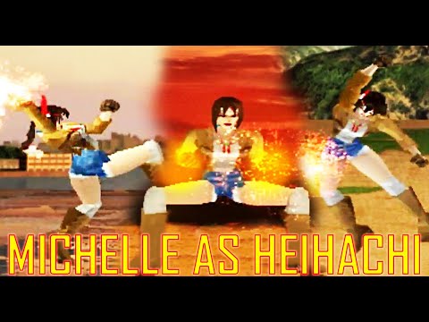 [TAS] Michelle With Heihachi's Moves Gameplay - Tekken 2 (Arcade Version) (Requested)