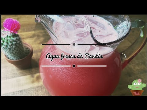 Agua Fresca de sandia | Watermelon water Fresh and Simple Recipe 🍉