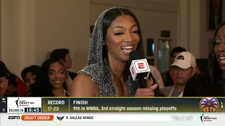 Angel Reese Interview At 2024 WNBA Draft | LSU Tigers