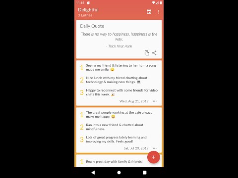 Delightful: Gratitude Journal Video