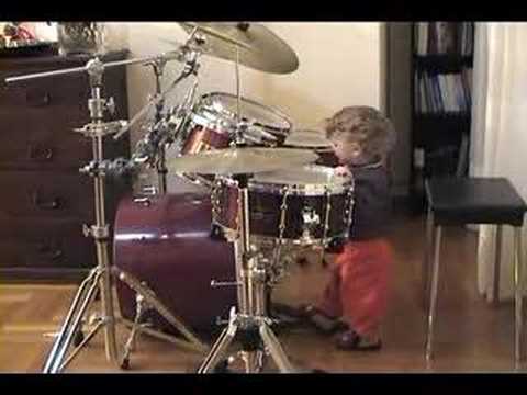 Antonis Kalantzakos 16 months old young drummer