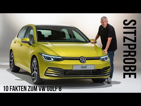 10 Fakten zum VW Golf 8 inkl. Sitzprobe | Scheinwerfer Innenraum Kofferraum Design Motoren Leistung