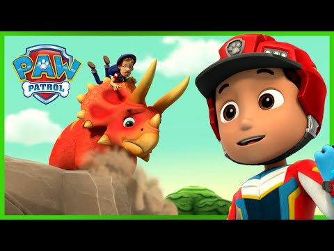 Salvataggio dinosauri: I cuccioli salvano i passeggeri sul triceratopo - PAW Patrol Episodi Italiano