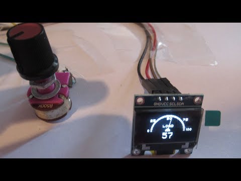 Indicatore di livello con potenziometro, oled arduino, diy