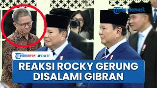 Reaksi Rocky Gerung Disalami Gibran seusai Pelantikan Pejabat di Istana, Sempat Berbisik ke Wapres