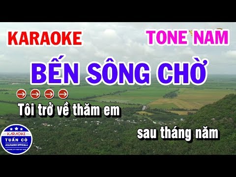 Karaoke Bến Sông Chờ Nhạc Sống Tone Nam Fm || Đoản Khúc Lam Giang || Phi Vân Điệp Khúc