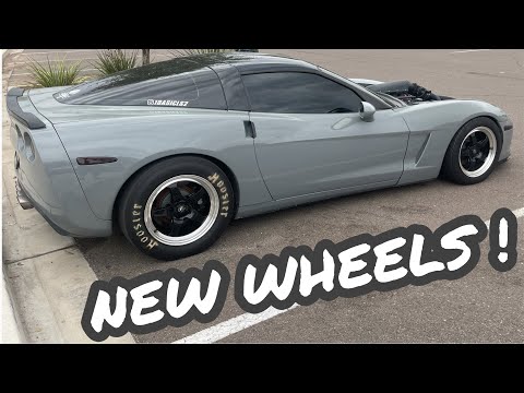 MY NEW WHEELS FOR MY CORVETTE / RACING DRAG PACK