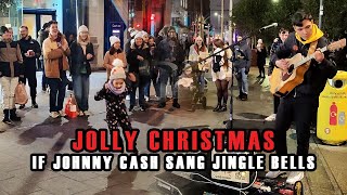 JINGLE CASH! HAPPY MOMENTS as I SING JINGLE BELLS IN THE STYLE OF JOHNNY CASH