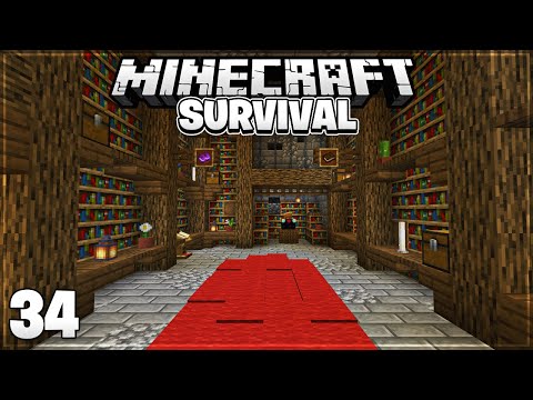SkillsNoLogic - Minecraft - Enchantment Room Design! | 1.16 Survival Let's Play | [Episode 34]