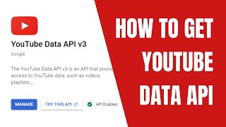 How to Enable &amp; Get YouTube Data API v3 Key 2021 | Step By Step Tutorial | Get a YouTube API Key