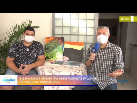 Telespectador investe nas artes plásticas enquanto não entra na Universidade 10 05 2021