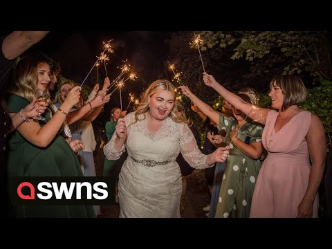 Jilted bride decides to carry on with her wedding without groom after he failed to turn up | SWNS