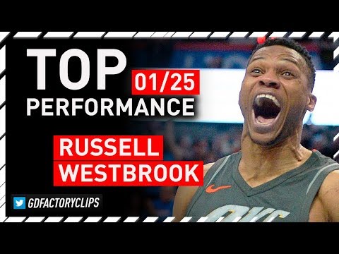 Russell Westbrook TOP Full Highlights vs Wizards - 46 Pts, 6 Ast | 2018.01.25