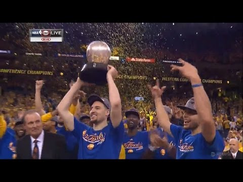 Western Conference Championship - Trophy Presentation Ceremony - Warriors | 2016 NBA Playoffs