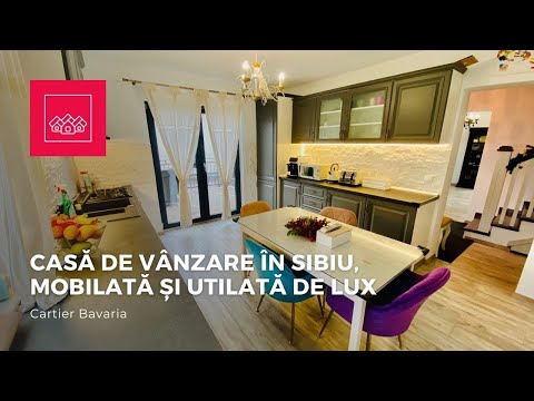 Casa De Vanzare In Sibiu - Cartier Privat Bavaria - Mobilata Lux
