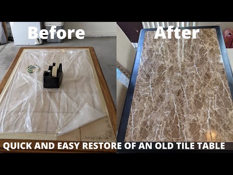 QUICK AND EASY RESTORE OF AN OLD TILE TABLE