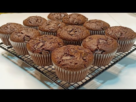 How to Make Café Chocolate MUFFINS with 1 EGG & a Secret ingredient | Extra Moist & Fluffy