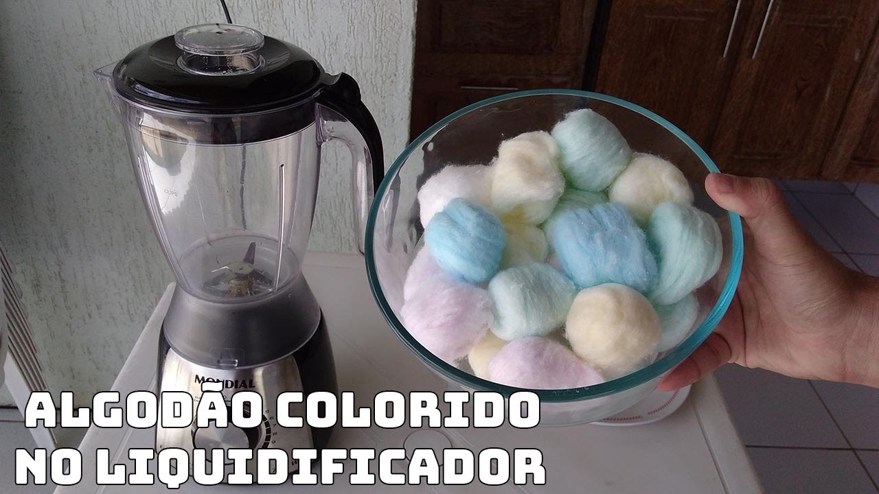 Watch Now BOLAS DE ALGODÃO COLORIDO NO LIQUIDIFICADOR. PARECE ALGODÃO DOCE! BOLAS DE ALGODÃO COLORIDO NO LIQUIDIFICADOR. PARECE ALGODÃO DOCE!