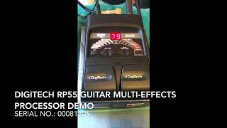 Video thumbnail for Digitech RP55 Guitar Multi-Effects Processor Demo by TC Music Enterprise