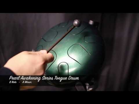 Pearl Awakening Series 8 Note Tongue Drum - A Minor - Green Burst PMTD8AM689 - Green Burst image 5