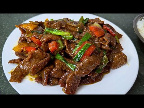 Beef & Bell Peppers Stir Fry (quick & easy)