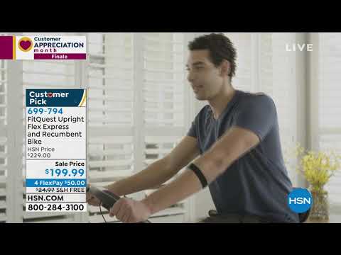 FitQuest Upright Flex Express and Recumbent Bike with Re...