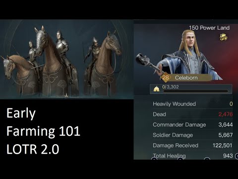 MINIMAL LOSS EARLY FARMING IN LOTR RISE TO WAR 2.0 AND THE RISE OF THE KNIGHT