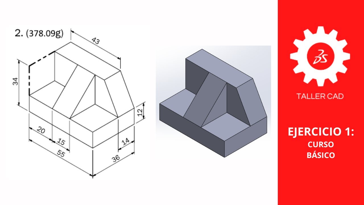 Ejercicio 1 - Curso básico - SolidWorks 2023